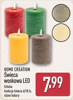 Świeca woskowa LED