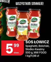 Sos Łowicz Spaghetti, Boloński, Słodko-Kwaśny
