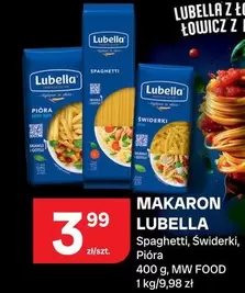 Makaron Spaghetti, Świderki, Pióra