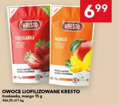 Owoce liofilizowane