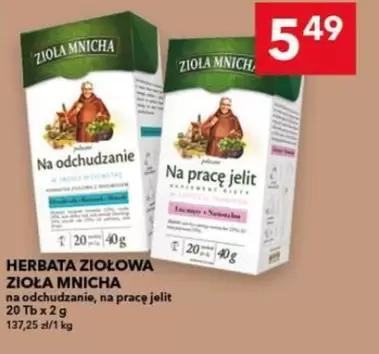 HERBATA ZIOŁOWA ZIOŁA MNICHA