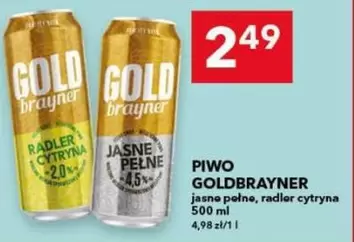PIWO JASNE PEŁNE, RADLER CYTRYNA