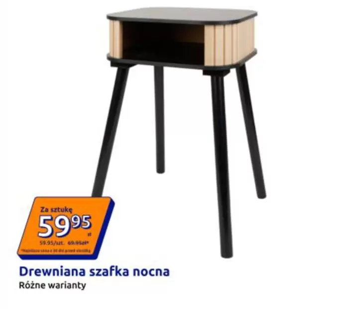 Drewniana szafka nocna