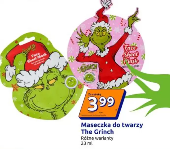 Maseczka do twarzy The Grinch