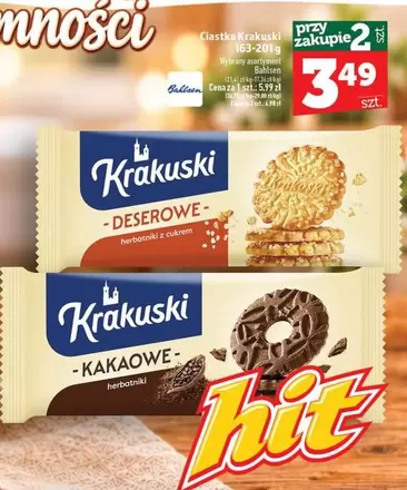 Deserowe / Kakaowe herbatniki