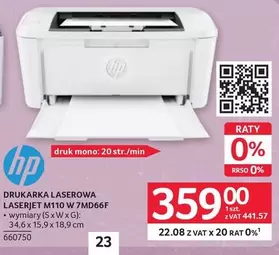 Hp - DRUKARKA LASEROWA LASERJET M110 W 7MD66F