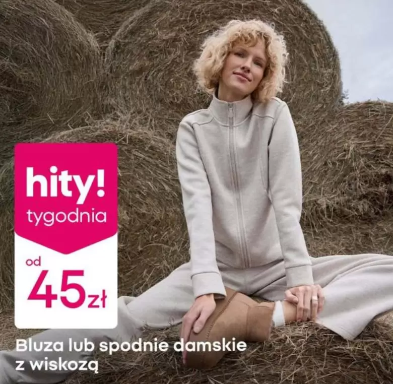 Bluza lub spodnie damskie z wiskozą