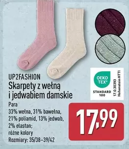 Skarpety z wełną i jedwabiem damskie