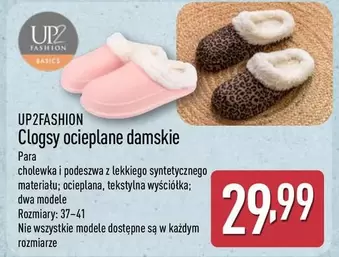 Clogsy ocieplane damskie