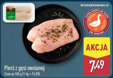 Pierś z gęsi owsianej