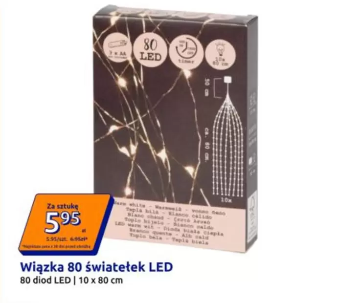 We - Wiązka 80 światełek LED