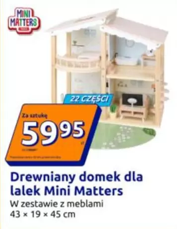 Mini - Drewniany domek dla lalek