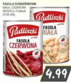 FASOLA KONSERWOWA BIAŁA, CZERWONA
