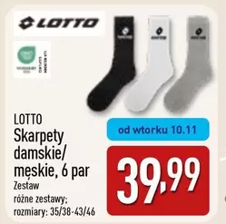Lotto - Skarpety damskie/męskie, 6 par