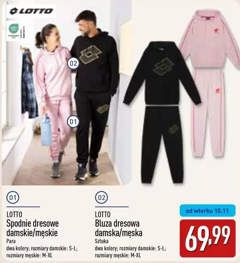 Lotto - Spodnie dresowe damskie/męskie, Bluza dresowa damska/męska