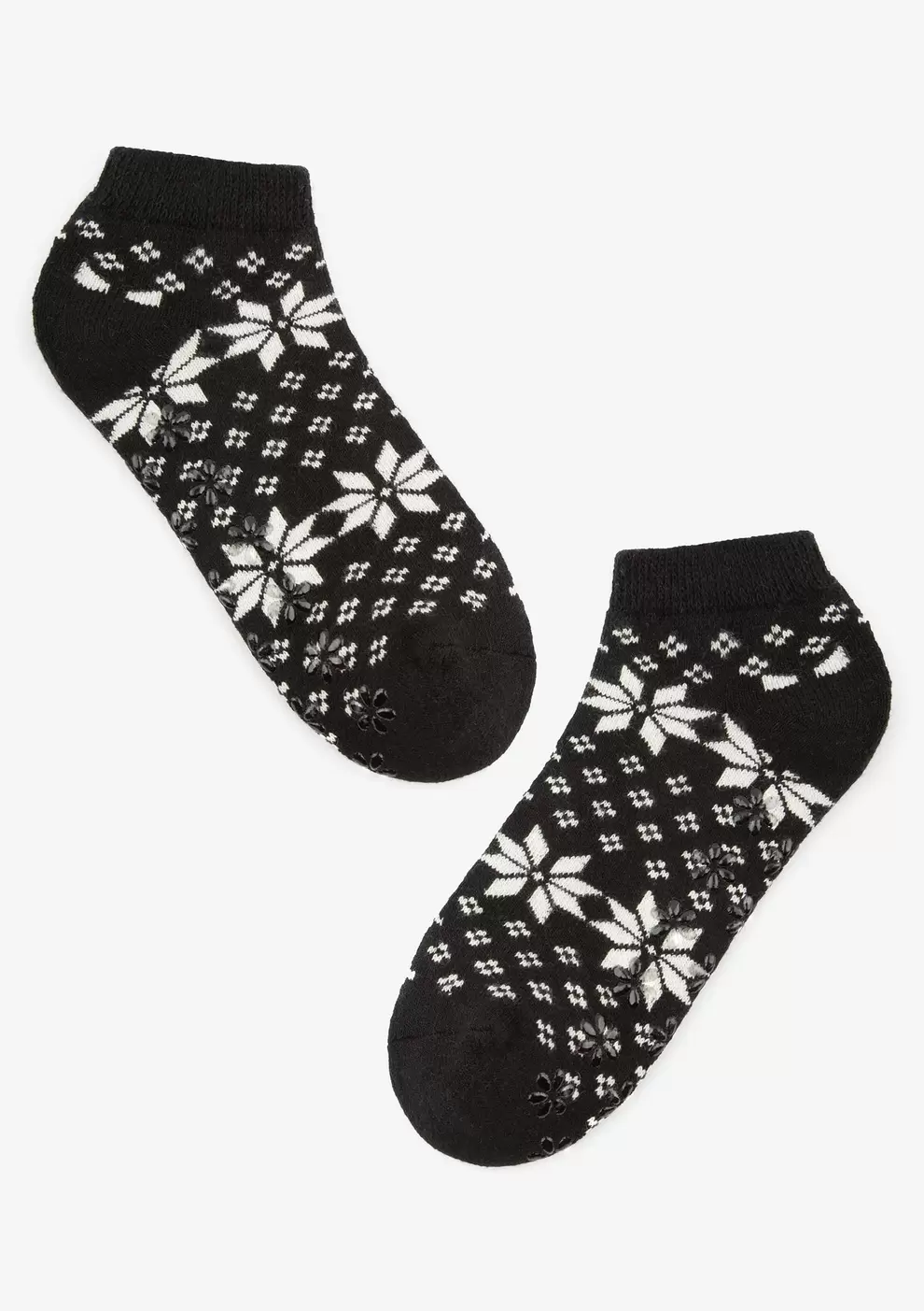 Skarpetki damskie krótkie z angorą i podeszwą ABS zimowy wzór D25 Marilyn