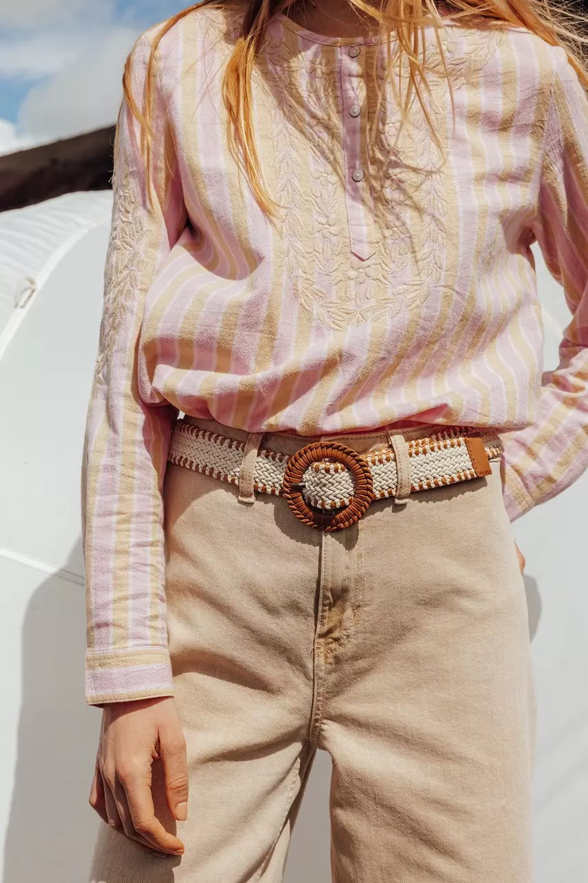 Large ceinture tressée Femme