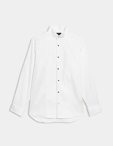Regular Fit Luxury Cotton Double Cuff Dress Shirt