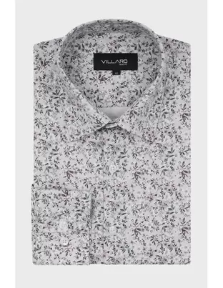 Koszula Męska Wzór Roślinny