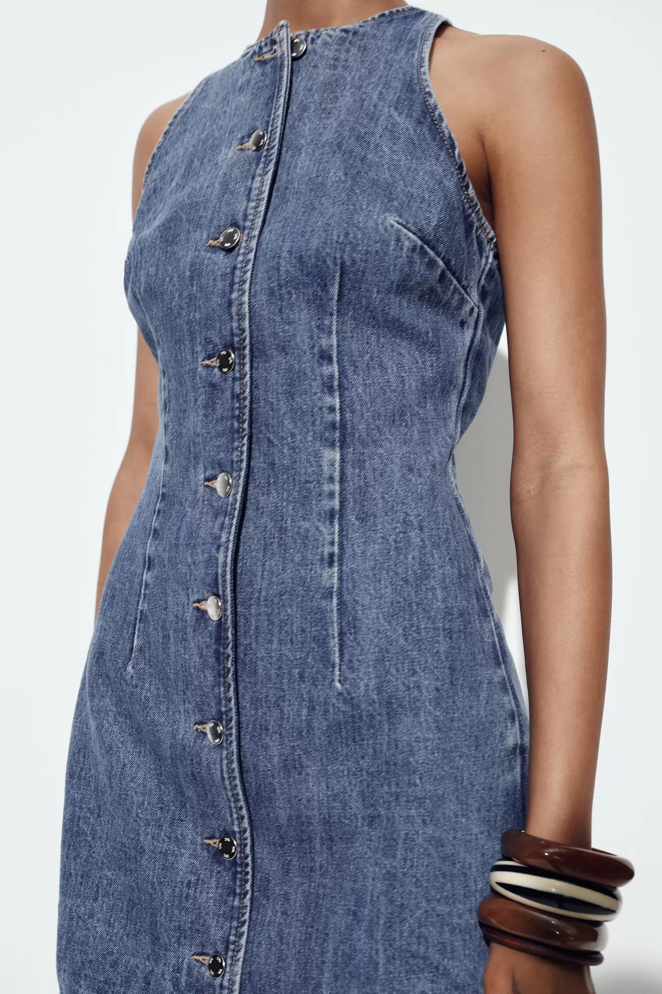 Z1975 DENIM MINI DRESS