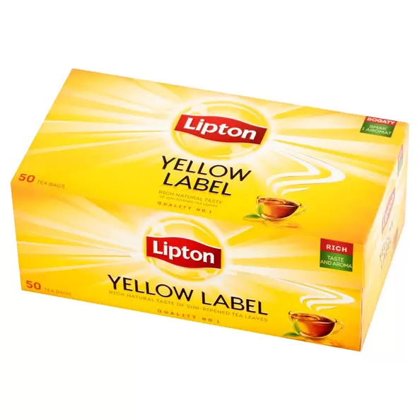Lipton Yellow Label Herbata czarna 100 g (50 torebek)