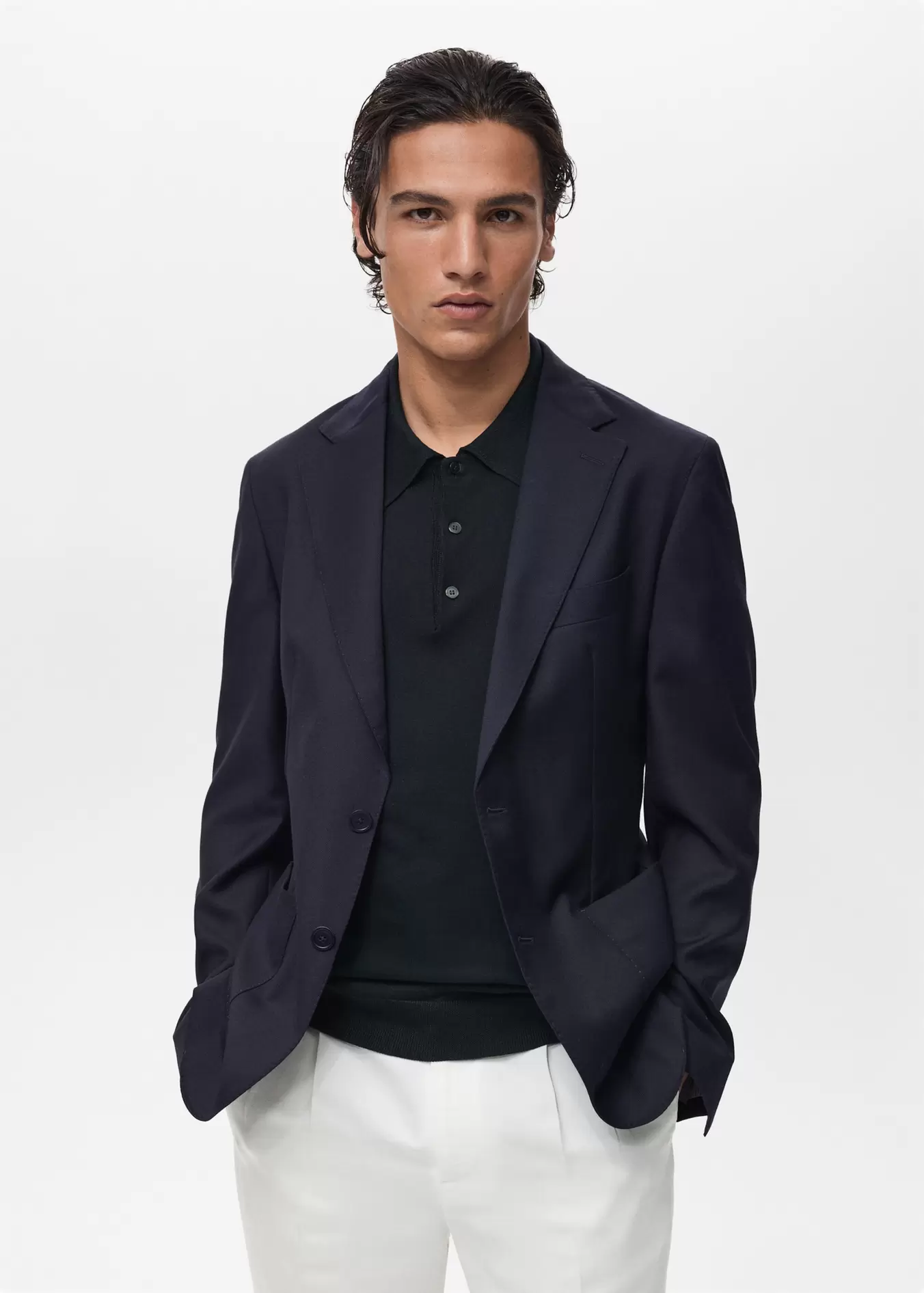 Marynarka 100% wełna cold wool slim fit