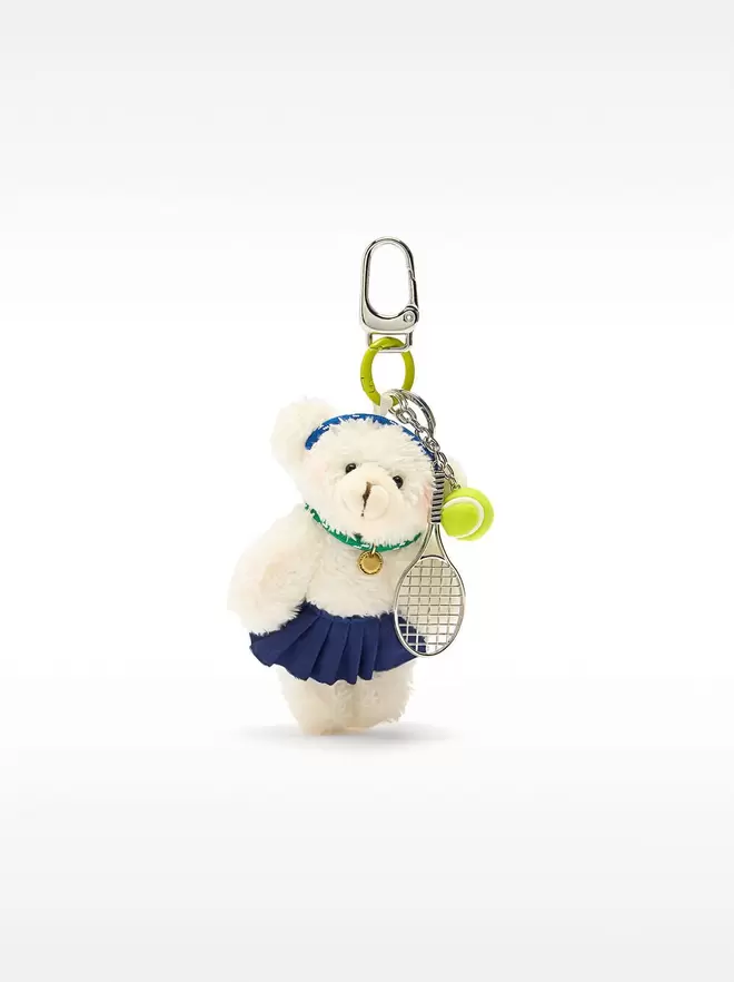 Keychain with bear charm