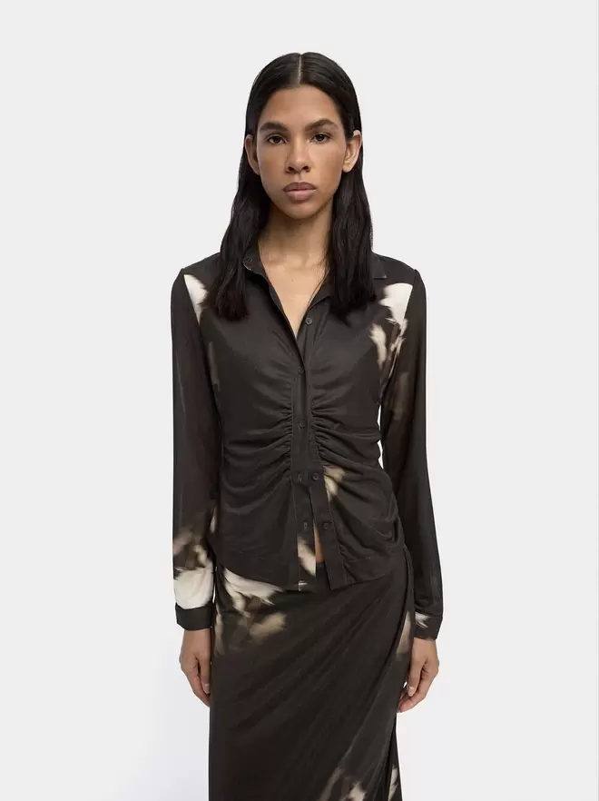 Printed long sleeve shirt
