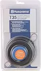 537388101 Universal T35 Tap Advance Straight Shaft String Trimmer Head Prewound With .095-Inch Line Blue/Black