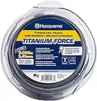 Titanium Force 0.095-Inch, 140-Foot Spooled String Trimmer Line, Professional Grade Copolymer Weed Eater Line with Cutter, 639005102