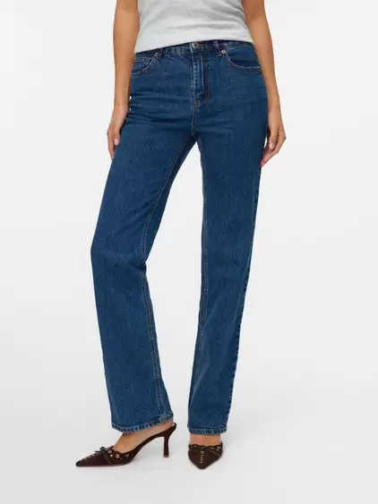 VMTESSA Hög midja Rak passform Jeans