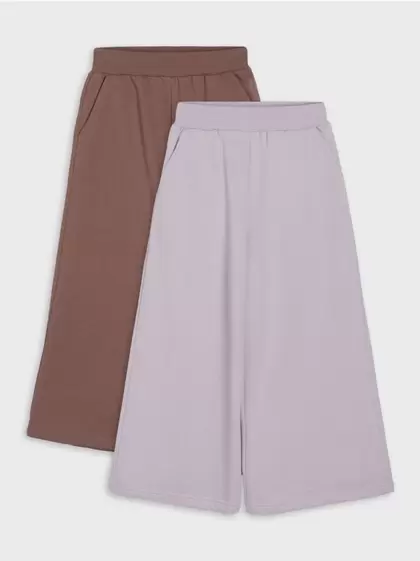 Szerokie spodnie dresowe 2 pack