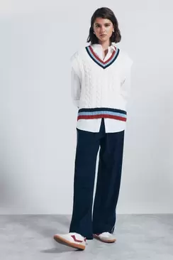 Side striped jogger pants