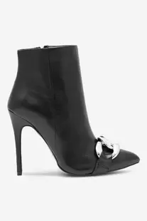 Botki EVA MINGE MURCJA-110472 CzarnyEVA MINGE - Botki skórzane na szpilce