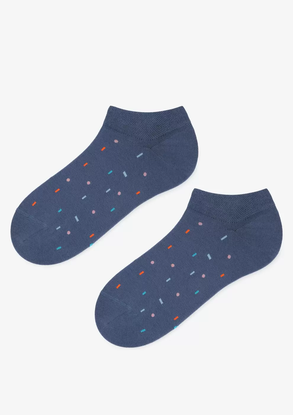 Stopki męskie jeansowe z drobnym geometrycznym wzorem Geometric Marilyn