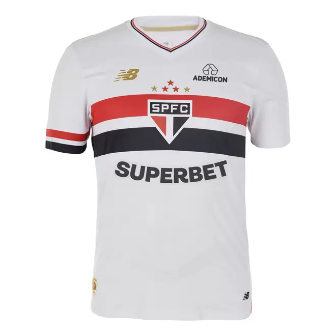Koszulka męska New Balance Sao Paulo FC MT831834HME – biała