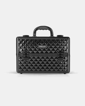 Kufer kosmetyczny diamentowy czarny duży (MB153A-M)