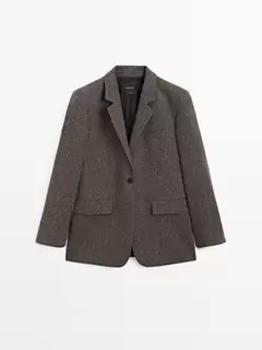 Marynarka od garnituru z imitacji przędzy