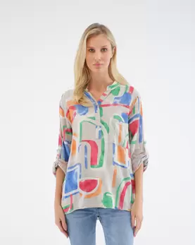 Kolorowa koszula z bawełny