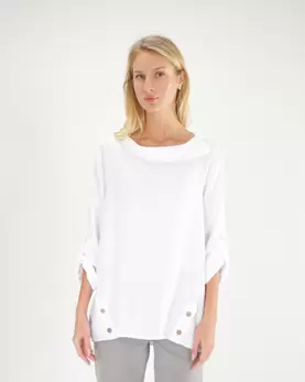 Biała bluzka z krepy
