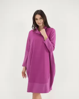 Różowa sukienka z bawełny