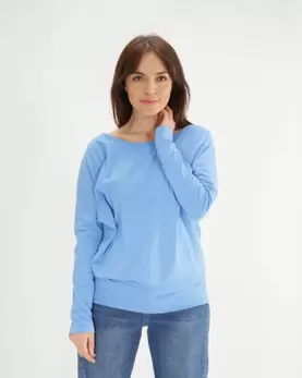 Gładka bawełniana bluzka