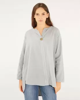 Sztruksowa bluzka z guzikiem