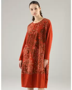 Luźna sztruksowa sukienka