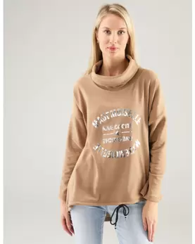 Beżowa bluza z polaru