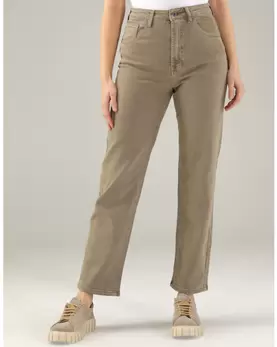 Beżowe spodnie-jeansy