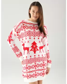 Sukienka w świąteczny wzór