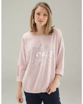 Bawełniana bluza z nadrukiem