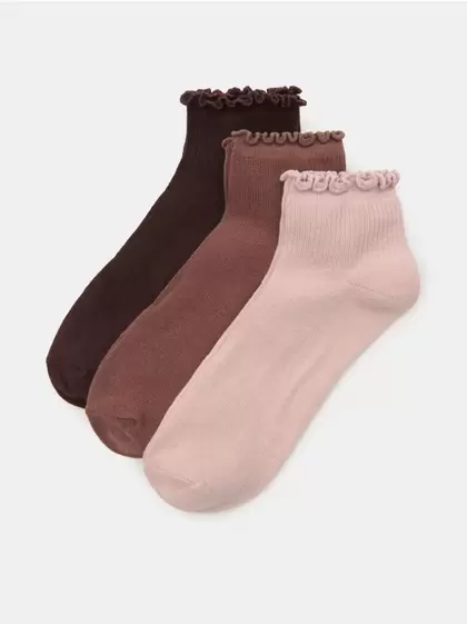 Prążkowane skarpetki 3 pack