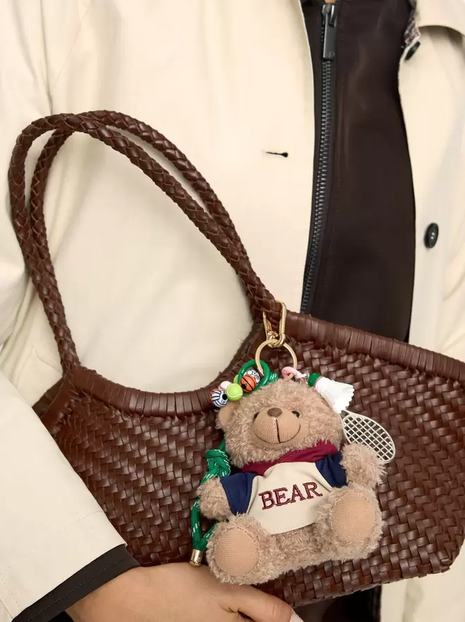 Keychain charm TENNIS - The Bear Collection